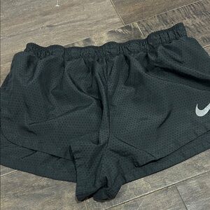 Nike Women's Black Perforated Athletic Shorts